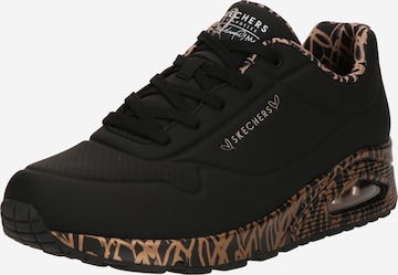 Baskets basses 'Uno - Loving Love' SKECHERS en noir : devant