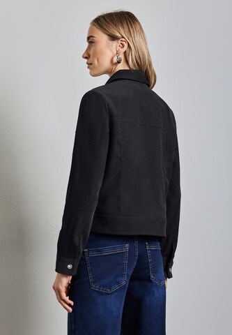 STREET ONE Jacke in Velours-Optik in Blau