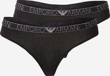 Emporio Armani - Tanga em preto: frente