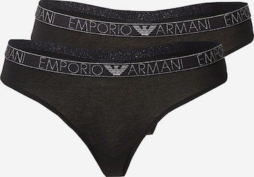 Emporio Armani Stringid, värv must: eest vaates