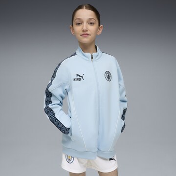 PUMA Sportief sweatvest 'Manchester City King Anthem' in Blauw: voorkant