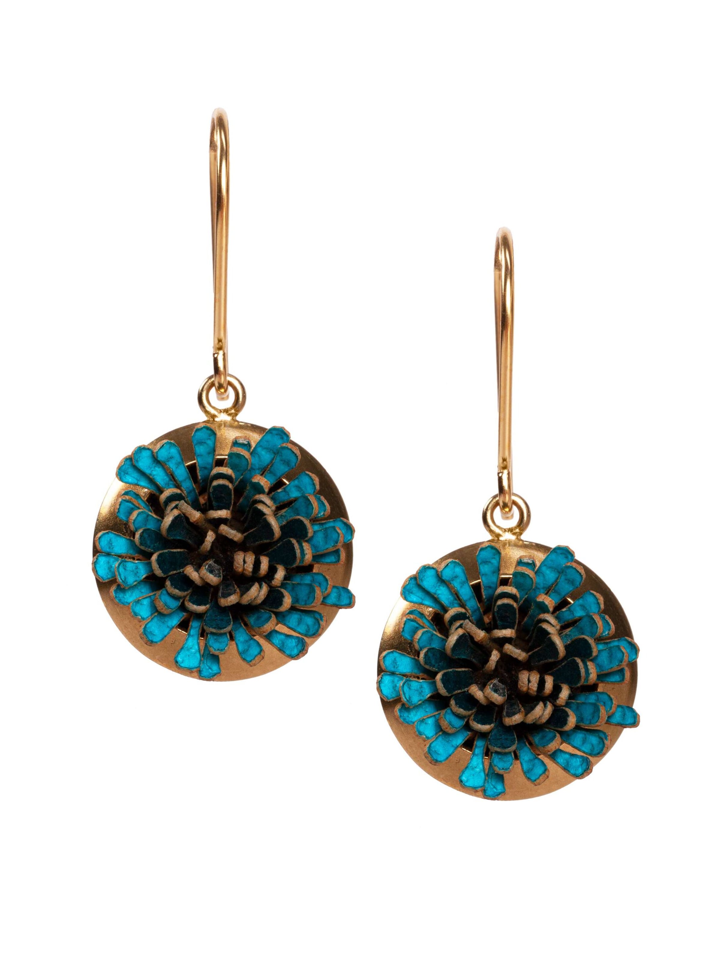 Gretchen Earrings 'Pam Pem' in Blue: front