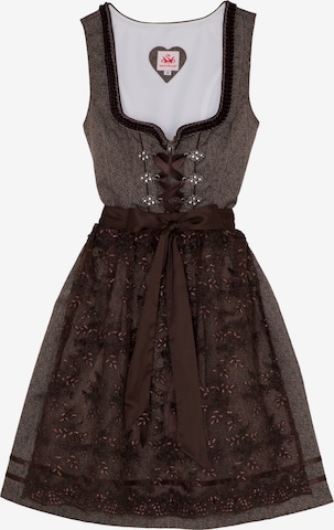 Dirndl 'Bea' SPIETH & WENSKY en marron : devant