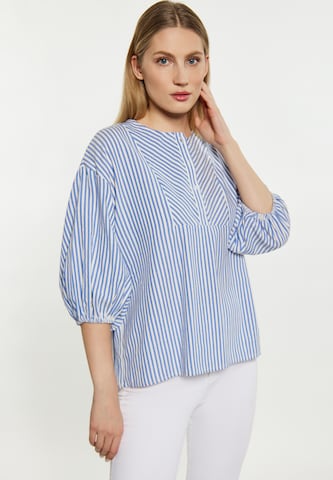 DreiMaster Maritim Blouse in Blauw: voorkant