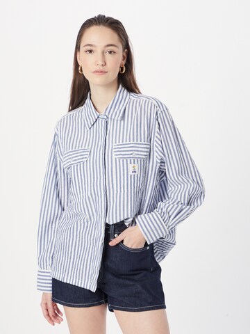 Camicia da donna 'ELENA' di Obey in blu: frontale