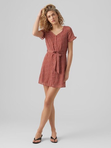 VERO MODA Jurk in Bruin