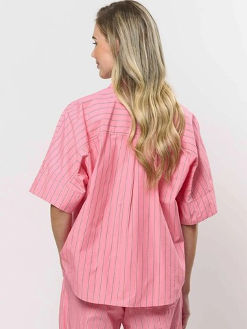 U.S. POLO ASSN. Tričko ' Melodie Striped ' – pink