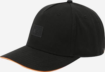 ALPHA INDUSTRIES - Gorra 'Essentials' en negro: frente