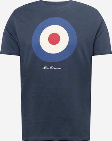 Ben Sherman T-Shirt 'Target' in Blau: predná strana