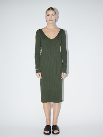 LeGer by Lena Gercke Knitted dress 'Josefin' in Green