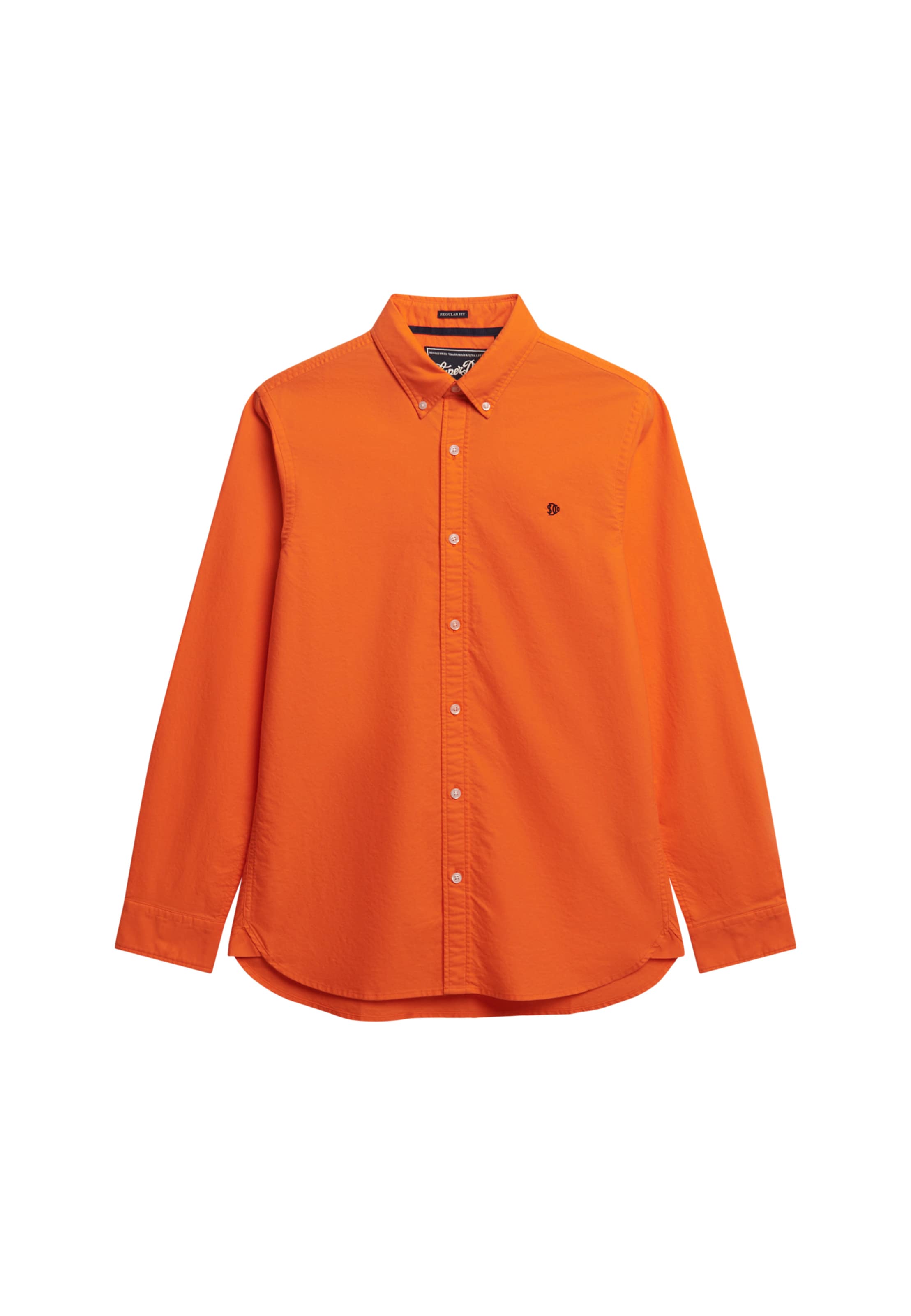 Superdry & Co Slim fit Button Up Shirt in Orange: front