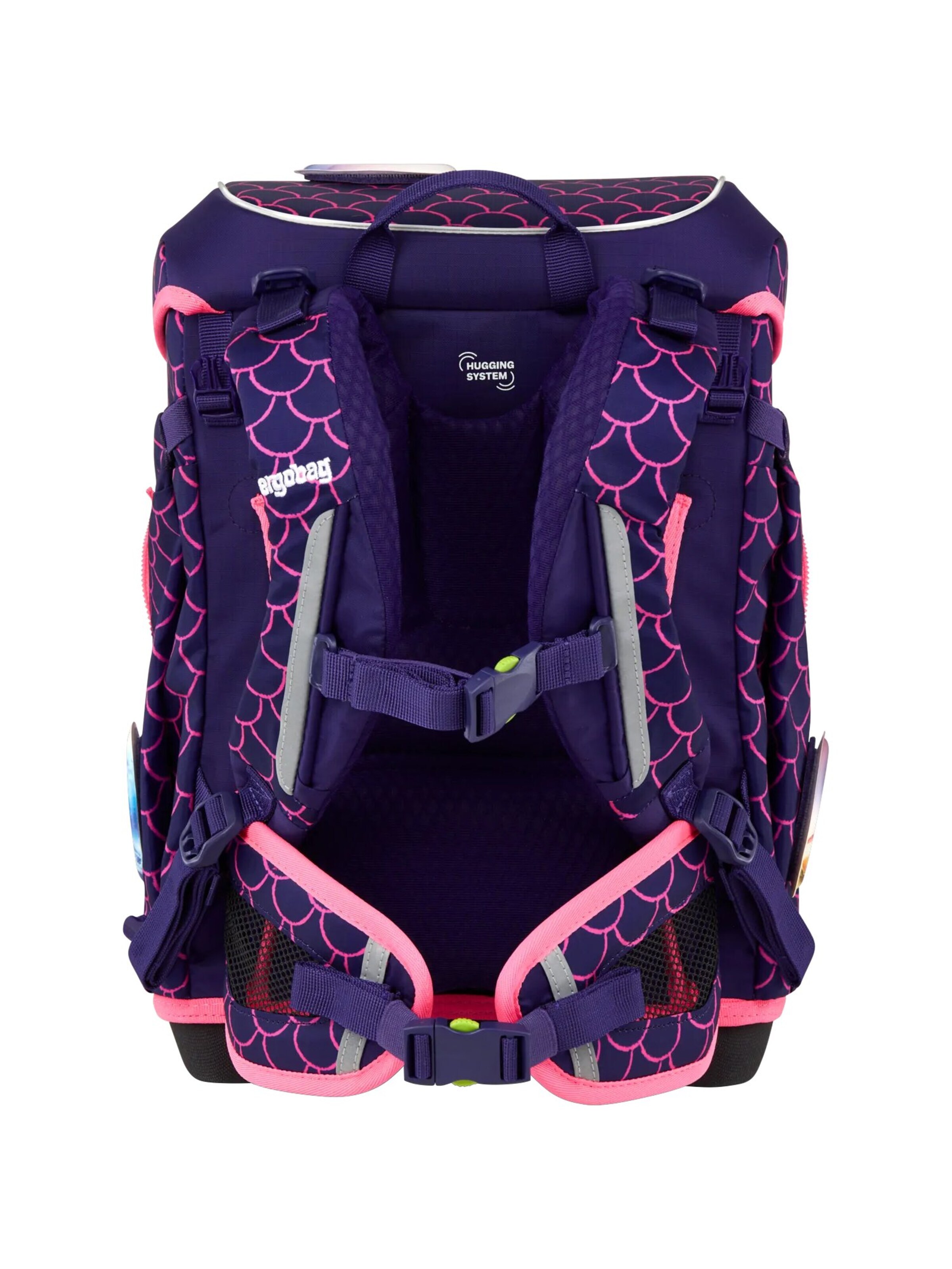 ergobag Backpack 'Schulranzen-Set cubo light Set' in Purple