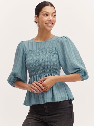 b.young Blouse ' ILAURI ' in Blauw: voorkant