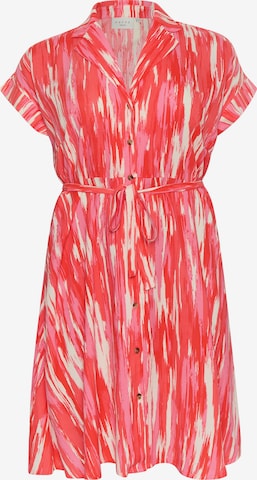 KAFFE CURVE Kleid 'Adriana' in Pink: Vorderseite