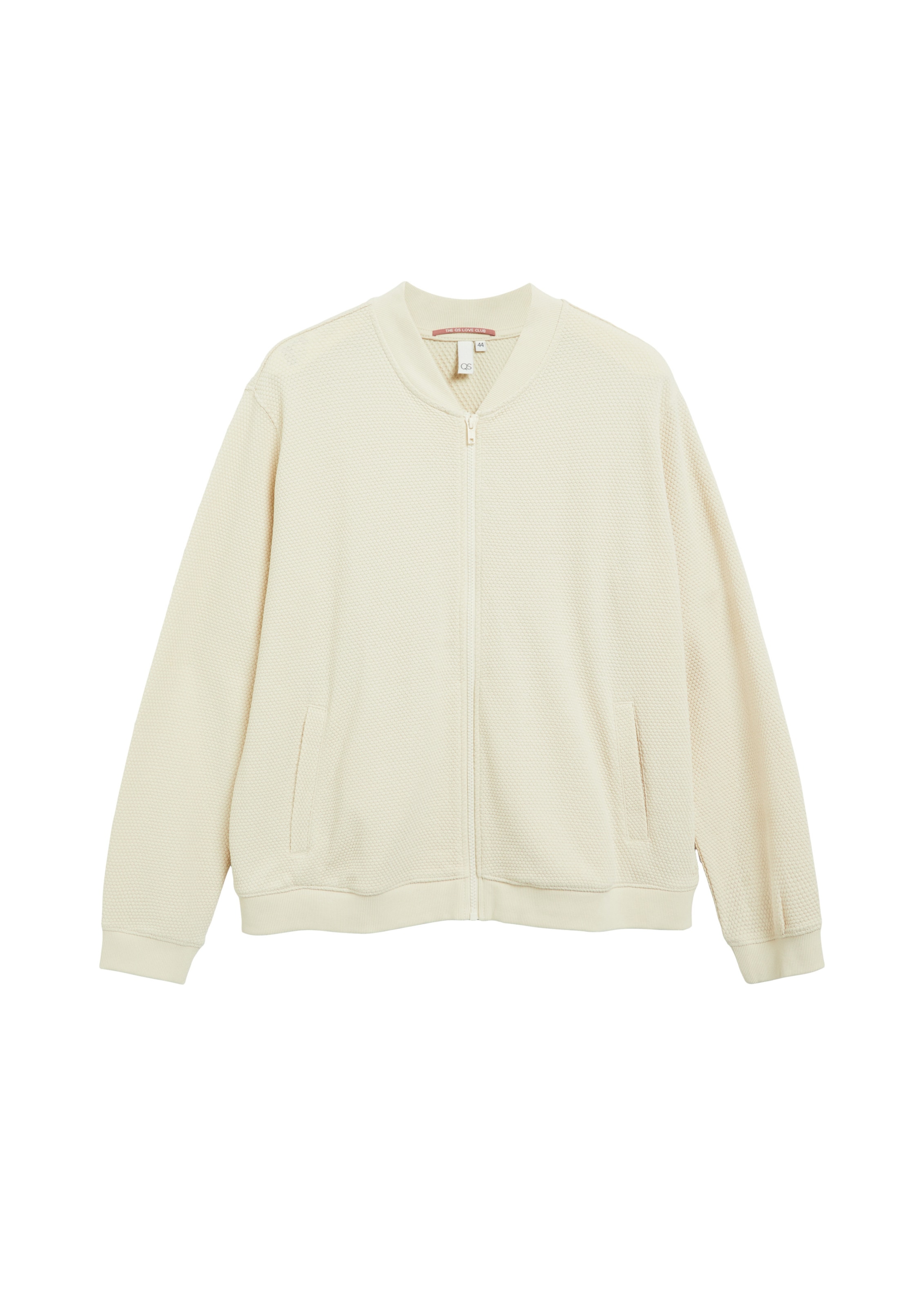 QS Zip-Up Hoodie in XXL in Cream, Item view