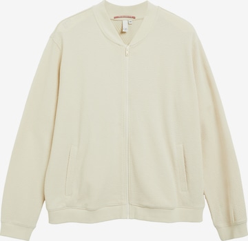 Veste de survêtement QS en beige : devant