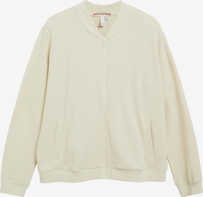 QS Sweatjacke in XXL in creme, Produktansicht