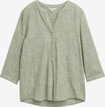 TOM TAILOR - Blusa en verde: frente