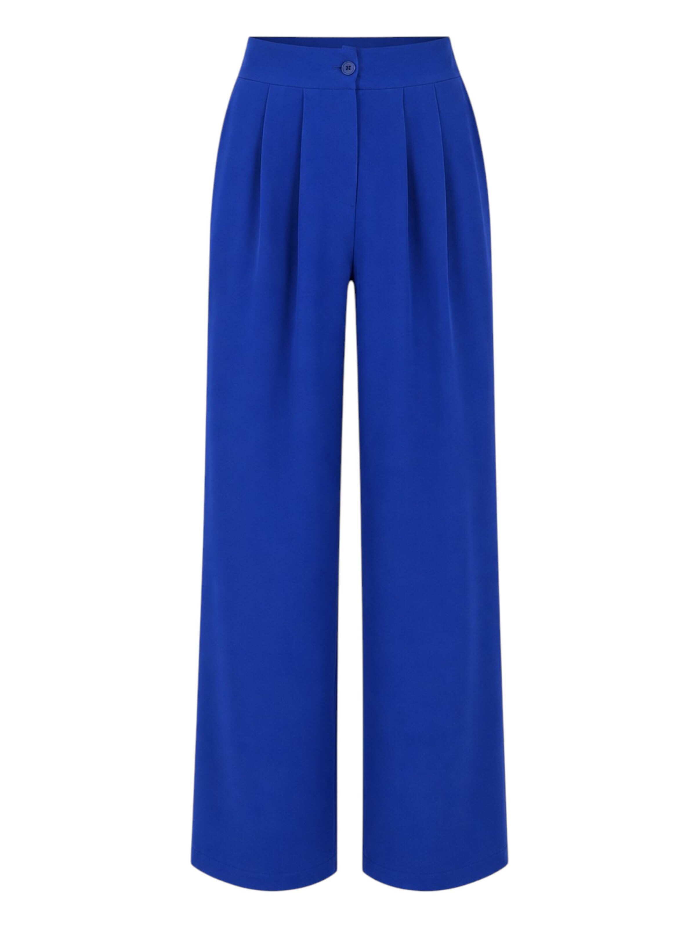 fashionshowcase - Pantalón plisado 'ALYA' en azul: frente