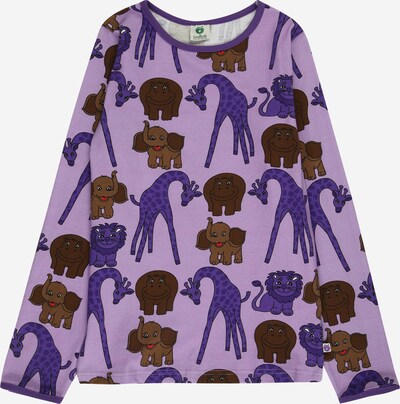 Småfolk Shirt in Brocade / Dark brown / Light purple / Dark purple, Item view