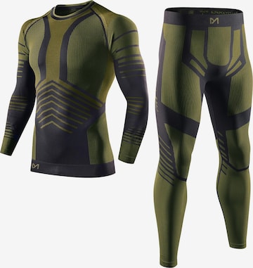 MEETWEE Base Layer 'Seamless Thermal Underwear' in Green: front