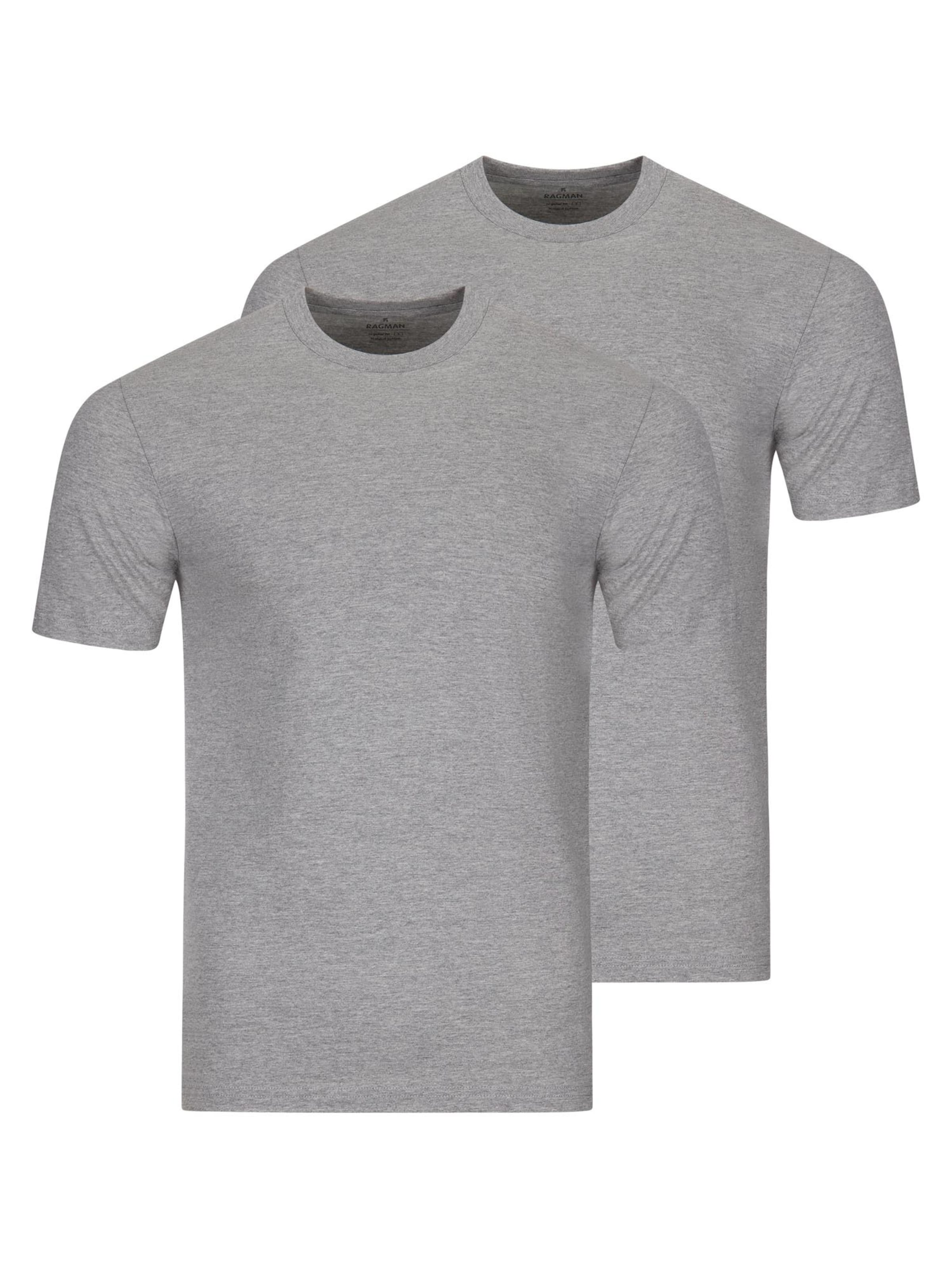Ragman Unterhemd 'Basic' in Grau: Vorderseite