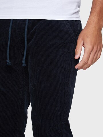 Threadbare Tapered Hose 'Roy Cord 8W' in Blau