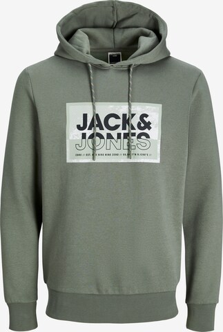 Sweat-shirt 'Logan' JACK & JONES en vert : devant
