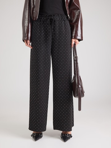 Hailys Wide leg Byxa 'Je44wel' i svart: framsida