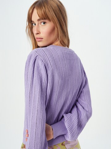 SKFK Knit Cardigan 'GARINE' in Purple