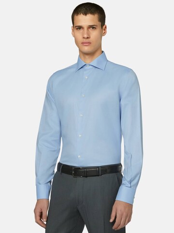 Regular fit Camicia di Boggi Milano in blu: frontale