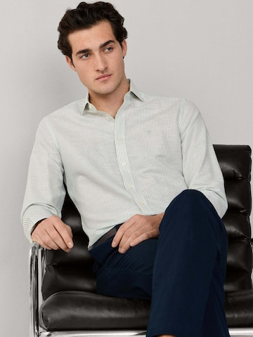 Hackett London Regular fit Overhemd 'Ess' in Groen