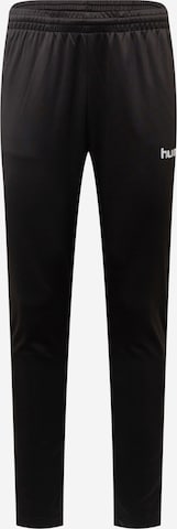 Hummel - regular Pantalón deportivo en negro: frente