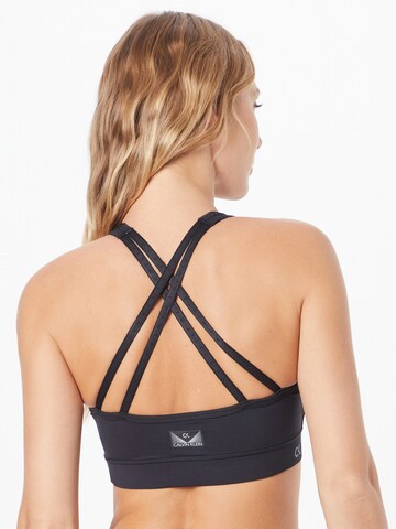 Calvin Klein Sport Bustier BH 'WO' in Zwart