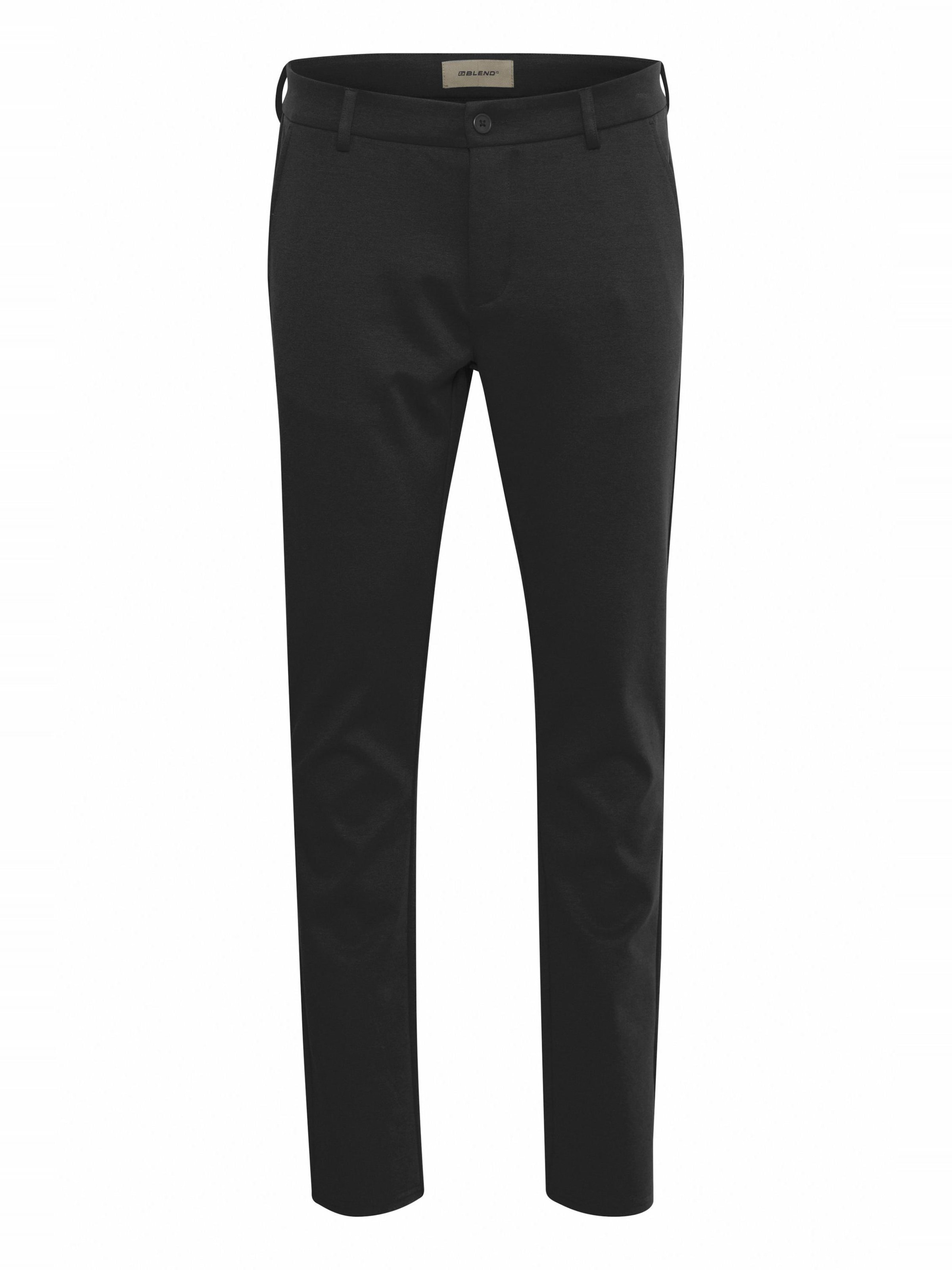 BLEND Chino 'Helmer' in Zwart: voorkant