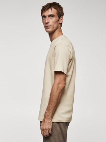 T-Shirt 'BELLOW' MANGO MAN en beige