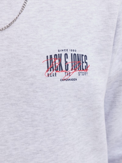 S dydžio Megztinis be užsegimo 'JJAERO' iš JACK & JONES, spalva – tamsiai mėlyna / granatų spalva / margai balta, Prekių apžvalga
