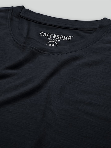 GREENBOMB Performance shirt ' Basic Loom ' in Black