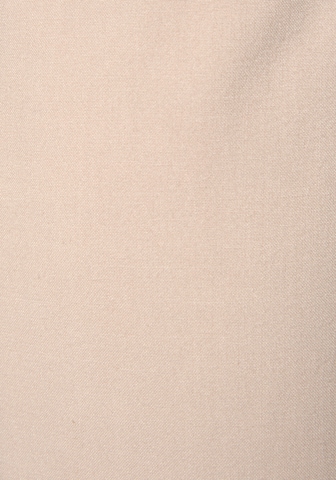 LASCANA Úzky strih Plisované nohavice - Béžová