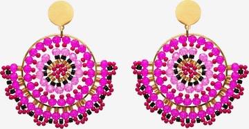 IZIA - Pendientes en rosa: frente