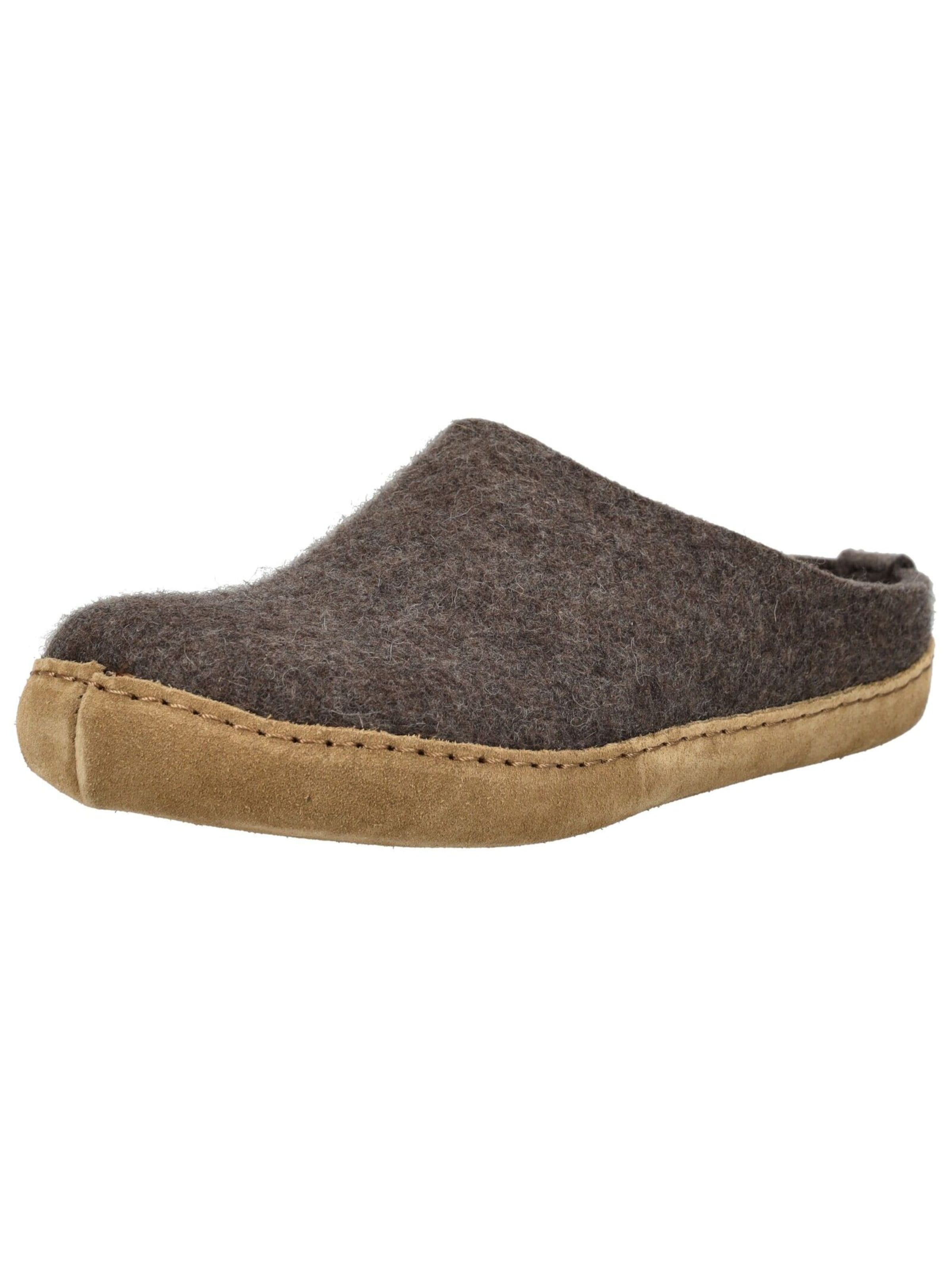 HAFLINGER Hausschuh in braun, Produktansicht