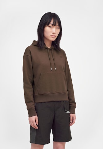 Sweat-shirt 'ESSENTIAL SIMPLE DOM' THE NORTH FACE en marron : devant