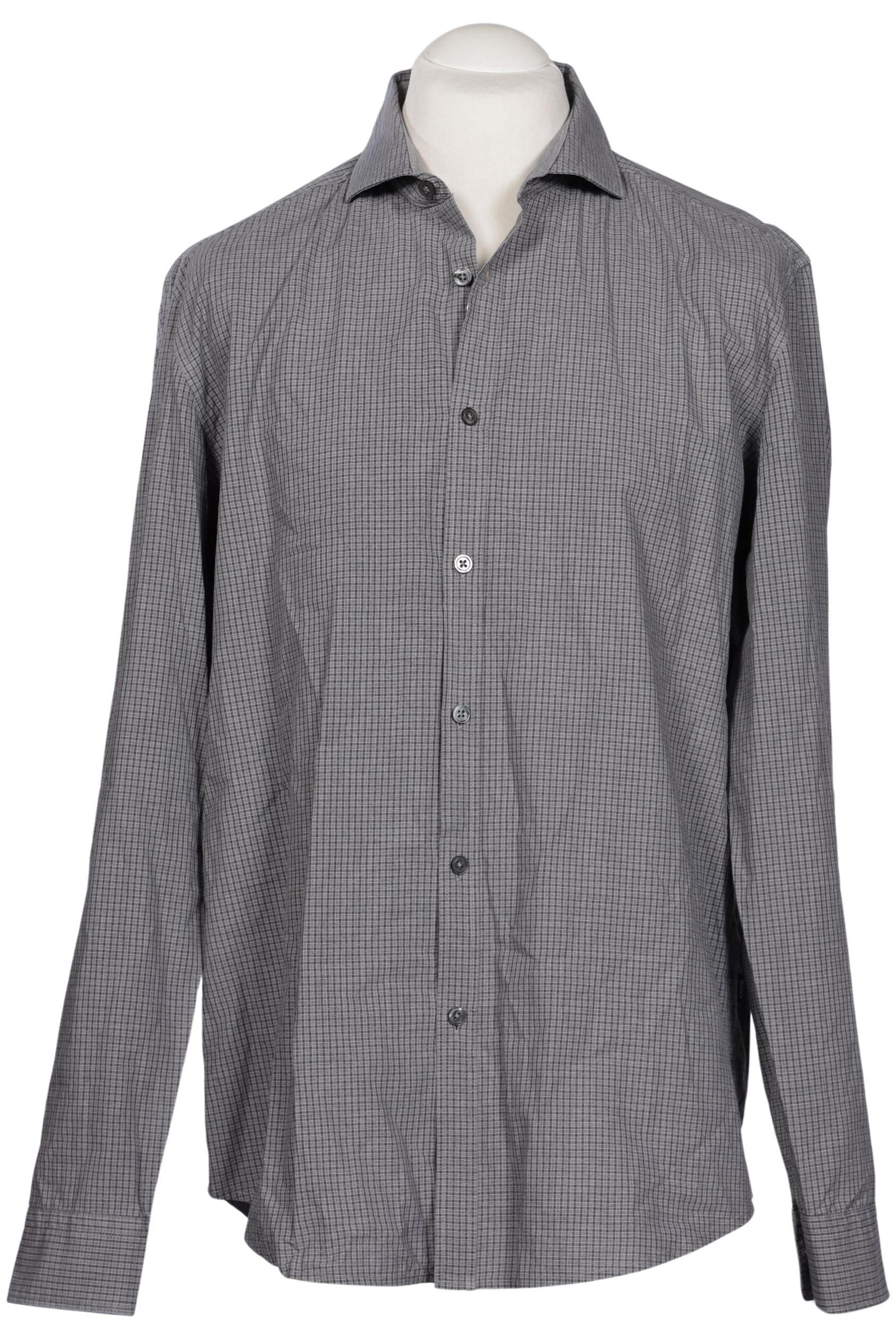 BOSS Button Up Shirt in XL in Grey: front