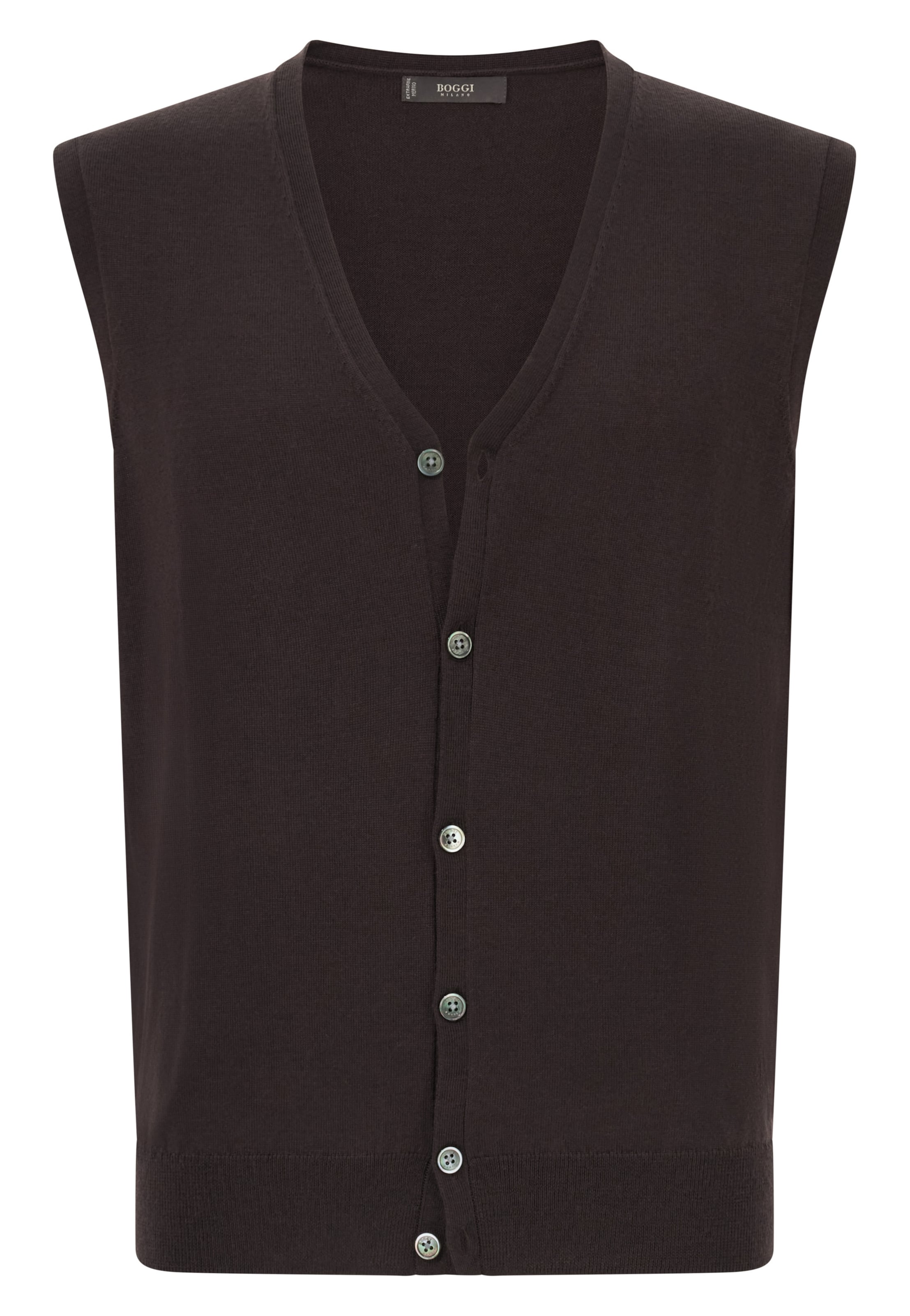 Gilet di Boggi Milano in marrone: frontale