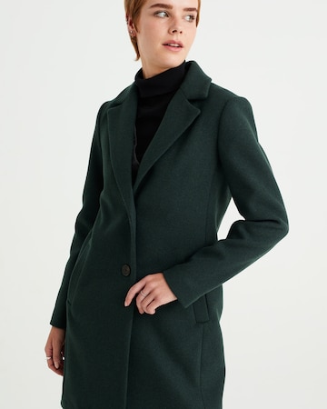 WE Fashion Between-Seasons Coat in Green: front