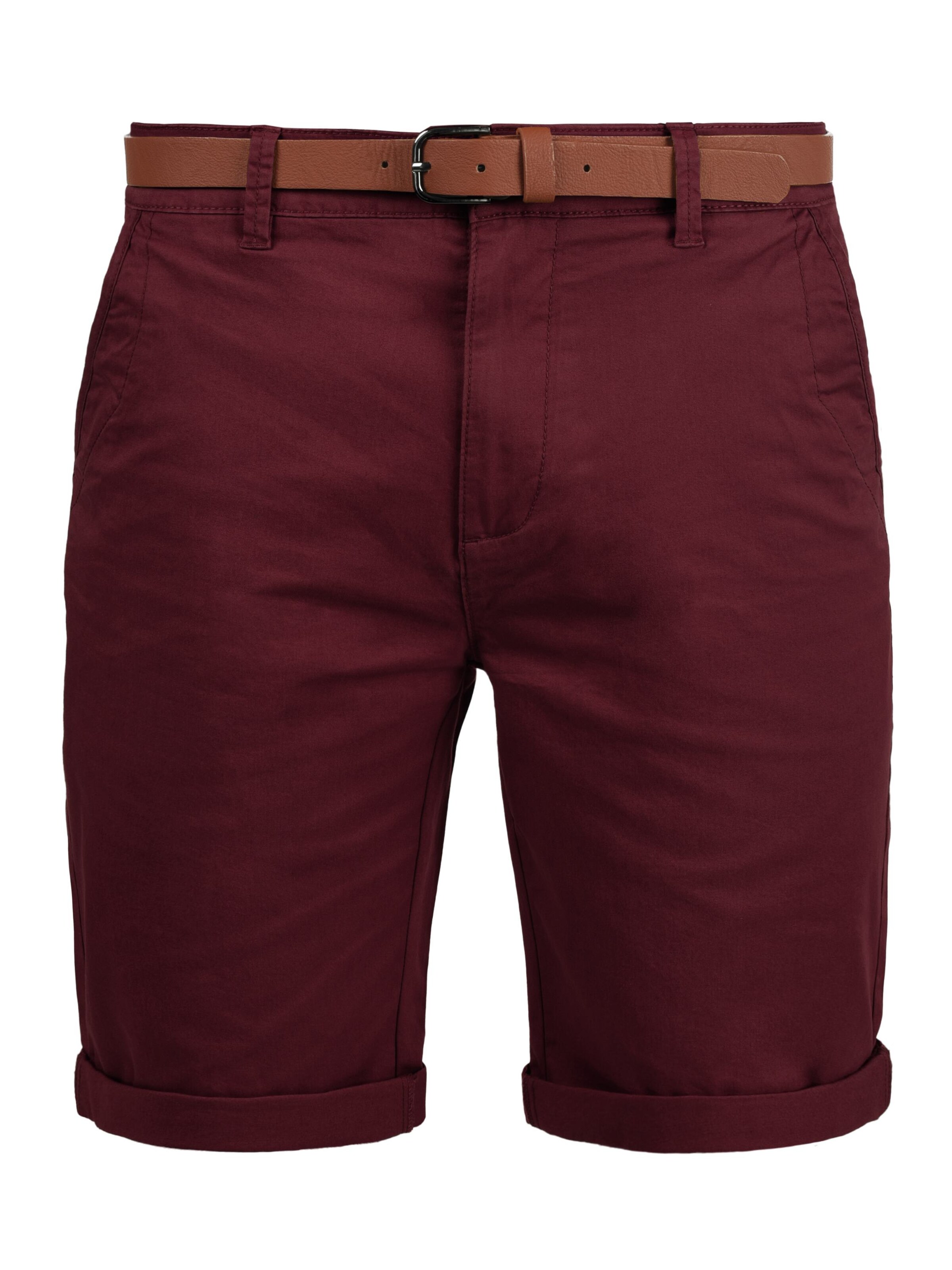 !Solid Chinoshorts 'Montijo' in Rot: Vorderseite