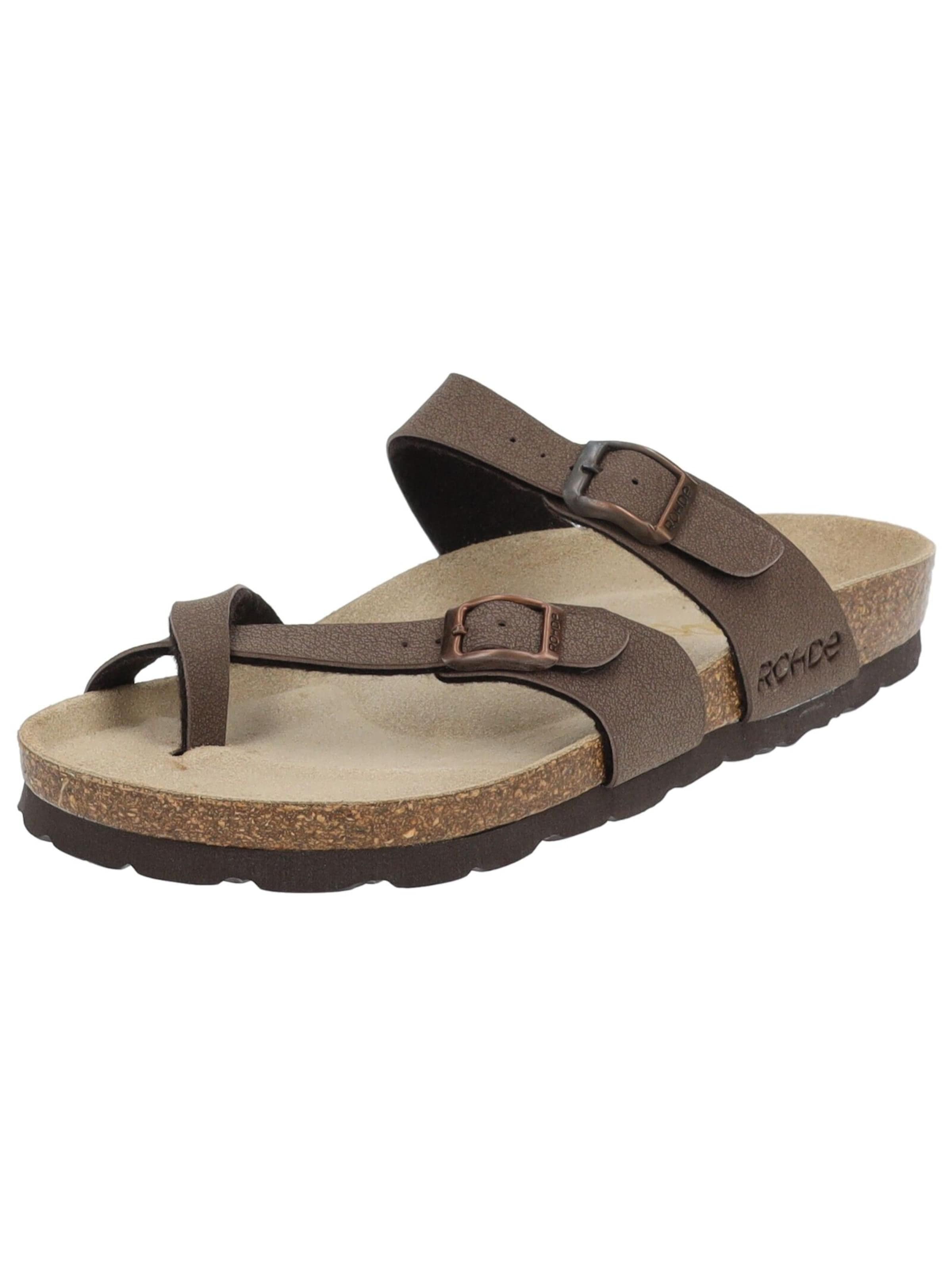 ROHDE Teenslipper in Bruin: voorkant