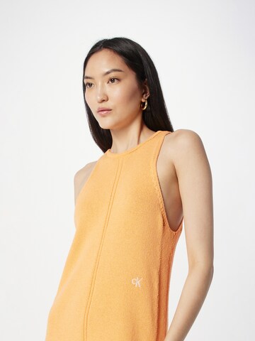Calvin Klein Jeans Gebreide jurk in Oranje
