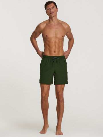 Shiwi Board Shorts 'easy mike solid 4-way stretch' in Green