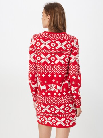 JDY Knit dress 'Mika' in Red